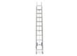 2 SECTION ALUMINUM INDUSTRIAL LADDER WITH ROPE SYSTEM - PREMIUM
