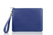 Leather Clutch Navy Blue