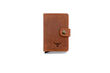 Mechanical Leather Cardholder Cinnamon 