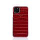 iPhone 11 Pro Crocodile Leather Case Crimson