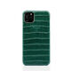 iPhone 11 Pro Crocodile Leather Case Green