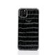 iPhone 11 Pro Crocodile Leather Case Noir