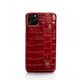 iPhone 11 Pro Max Crocodile Leather Case Crimson