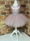 BLUSH LACE BACK DETAILED SILVER BABY BABY GIRL DRESS