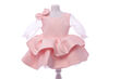 PINK SLEEVES CLEAR LINED PINK GIRL DRESS
