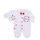 RED EMBROIDERED BABY ROMPER SET