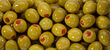 GREEN OLIVES STUFFED WITH PEPPER