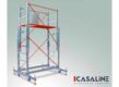 2 SECTION ALUMINUM TELESCOPIC SCAFFOLDING WITH ROPE SYSTEM